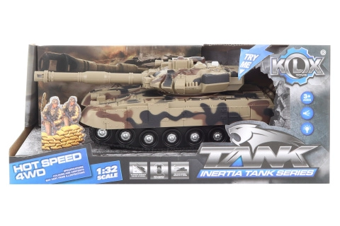 E-shop Béžový tank na batérie so zotrvačníkom