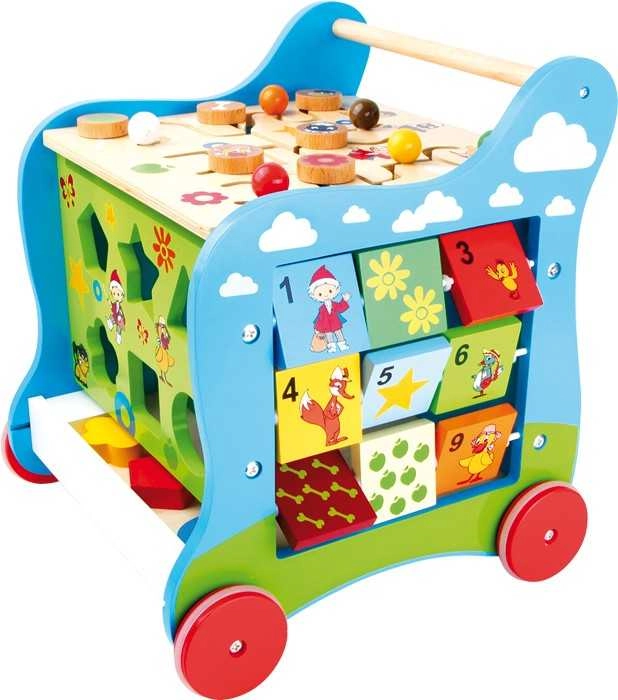 E-shop Small Foot chodítko a motorická kocka Sandmann