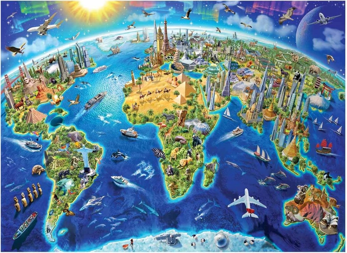 E-shop ANATOLIAN Puzzle Pamiatky sveta 4000 dielikov