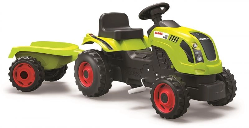 E-shop SMOBY 710107 šlapací traktor CLASS GM s prívesom a s otváracou kapotou a posuvným sedadlom od 3 rokov
