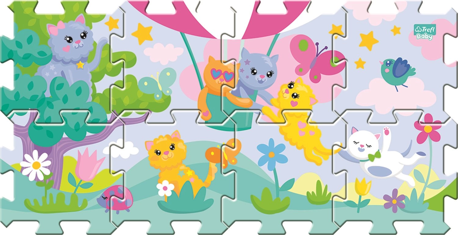 E-shop Trefl Pěnové puzzle Rozverná koťata