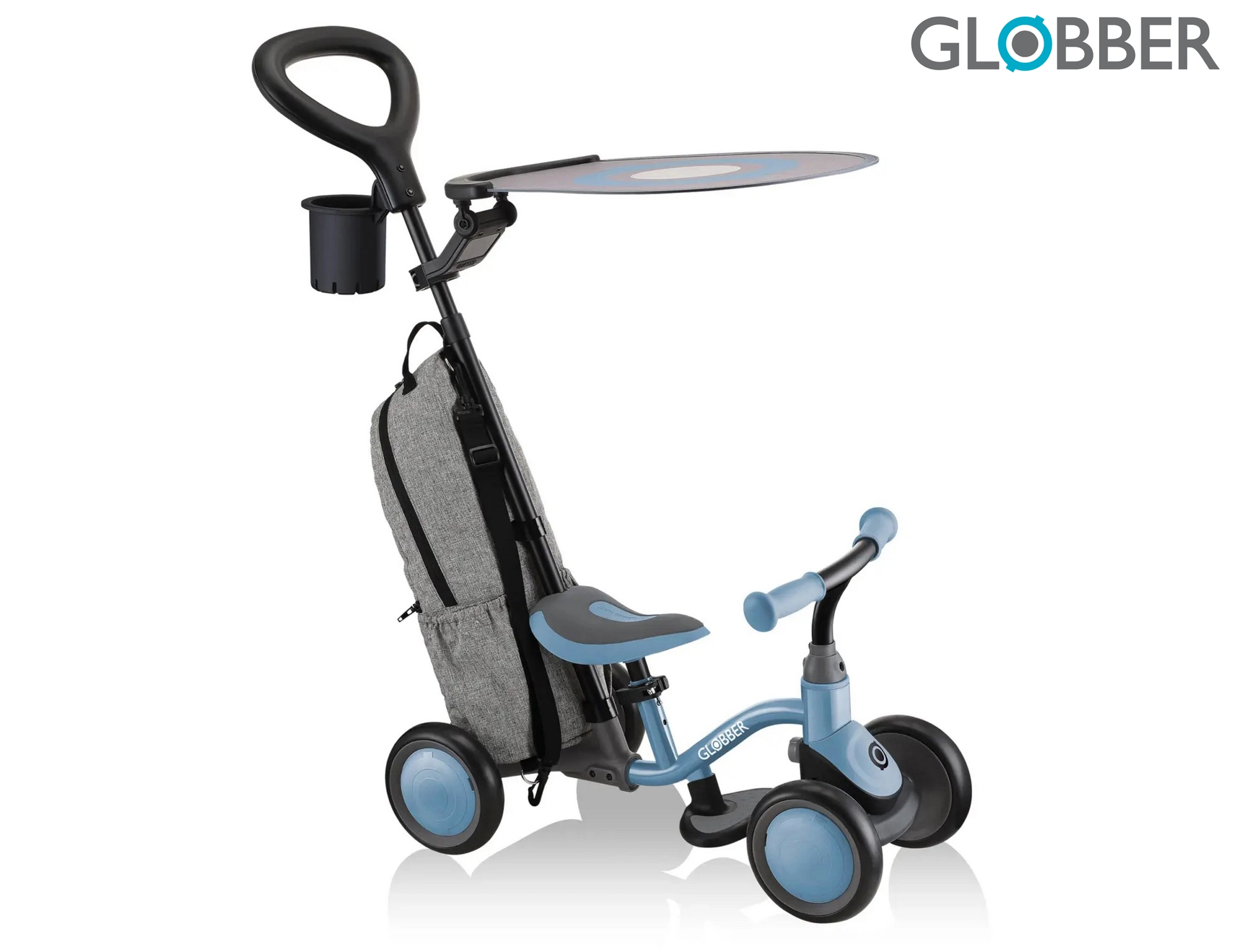 E-shop Globber 3v1 Deluxe Learning Bike 3in1 Deluxe Ash Blue