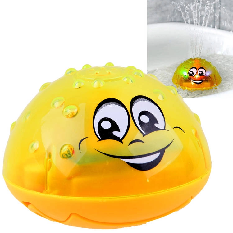 E-shop Joko Striekajúca fontána do vane Lopta Smile, hračka do kúpeľa so svetlom, žltá