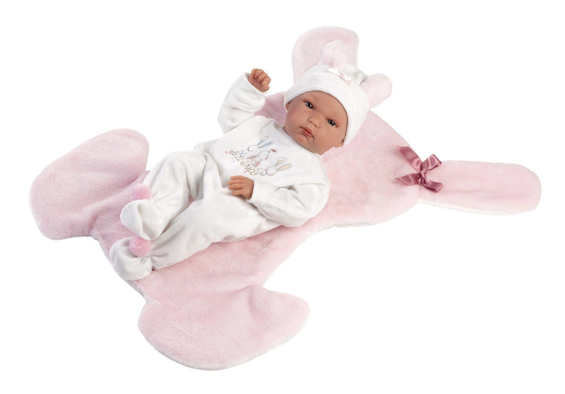 E-shop Llorens 63598 NEW BORN dievčatko realistická bábätko s celovinylovým telom 35cm