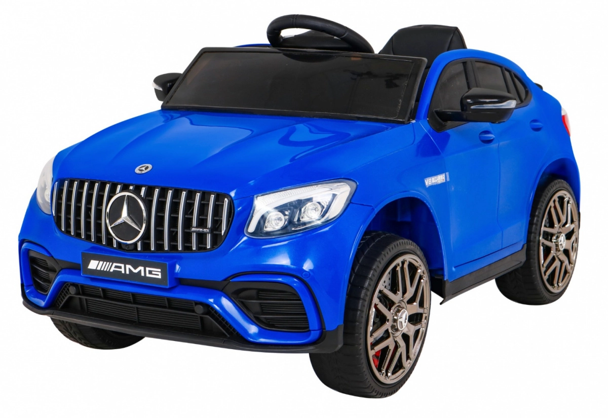 E-shop Detské elektrické auto MERCEDES-AMG GLC 63 S 4x4 s diaľkovým ovládaním – modré