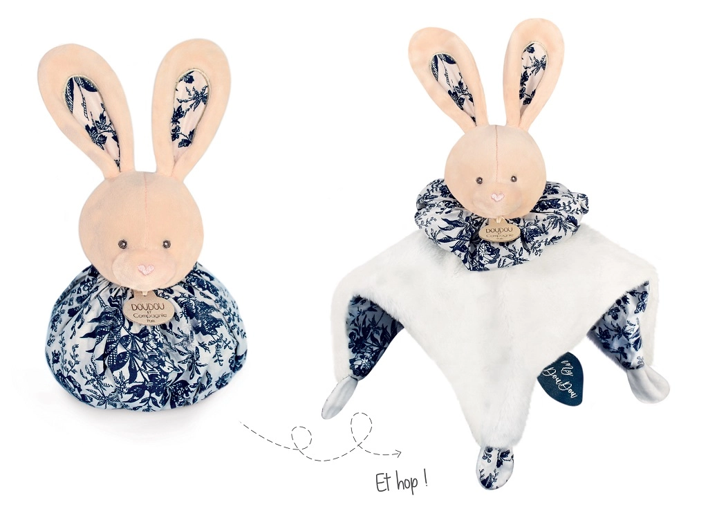 E-shop Doudou Cuddle Cloth uspávačik 3v1 Beige Rabbit 1 ks