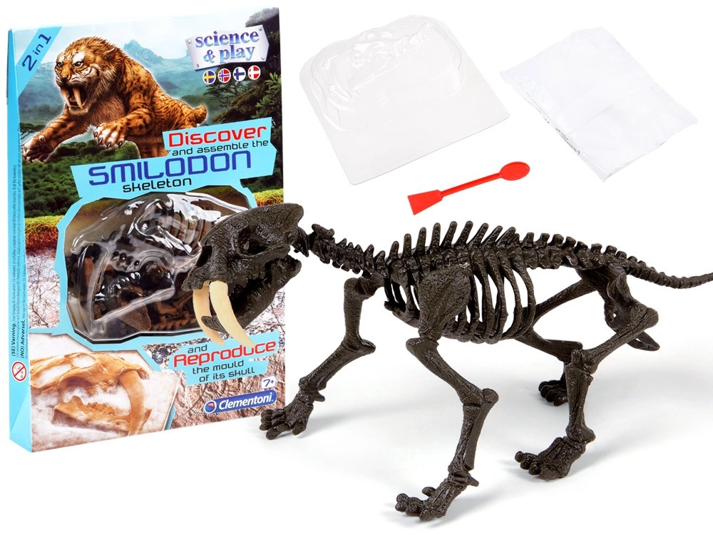 E-shop Mamido Clementoni Smilodon Zostav kostru tigra