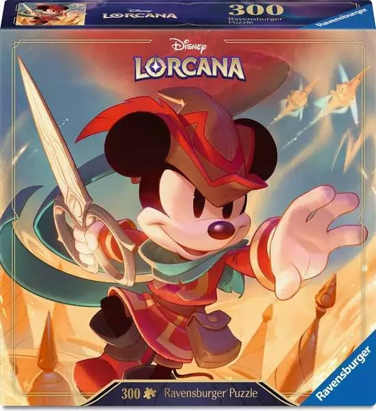E-shop Ravensburger puzzle Disney Lorcana: Mickey Mouse – odvážny krajčír, 300 dielikov