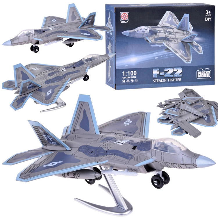 E-shop mamido Sada stavebnice stíhačka model F-22 v mierke 1:100