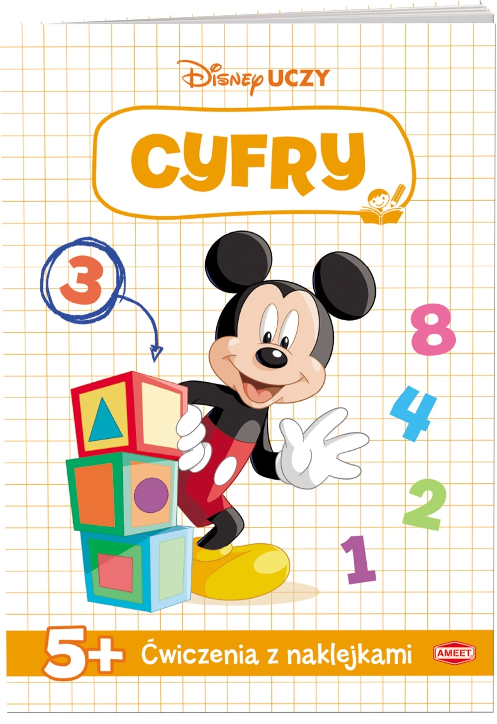 Disney učenie: myška Mickey – cvičenia so samolepkami čísla