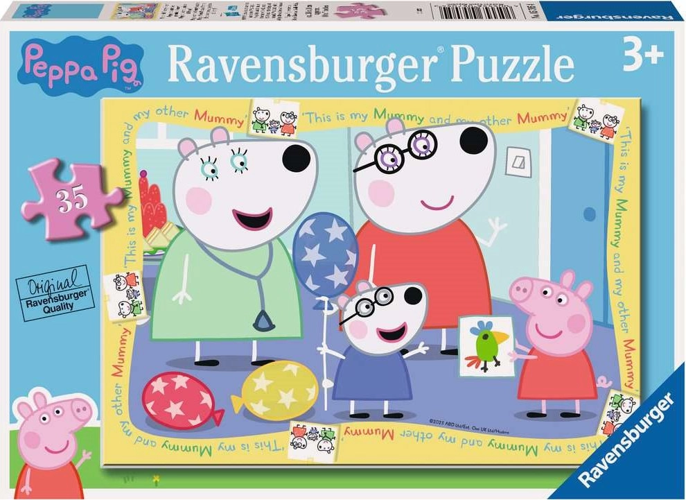 E-shop Ravensburger puzzle Prasiatko Peppa 35 dielikov