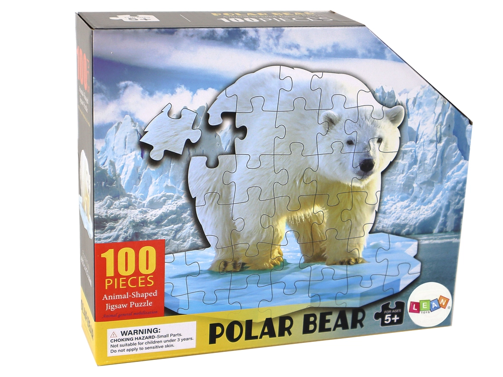 Lean Toys Ľadový medveď 100 dielov