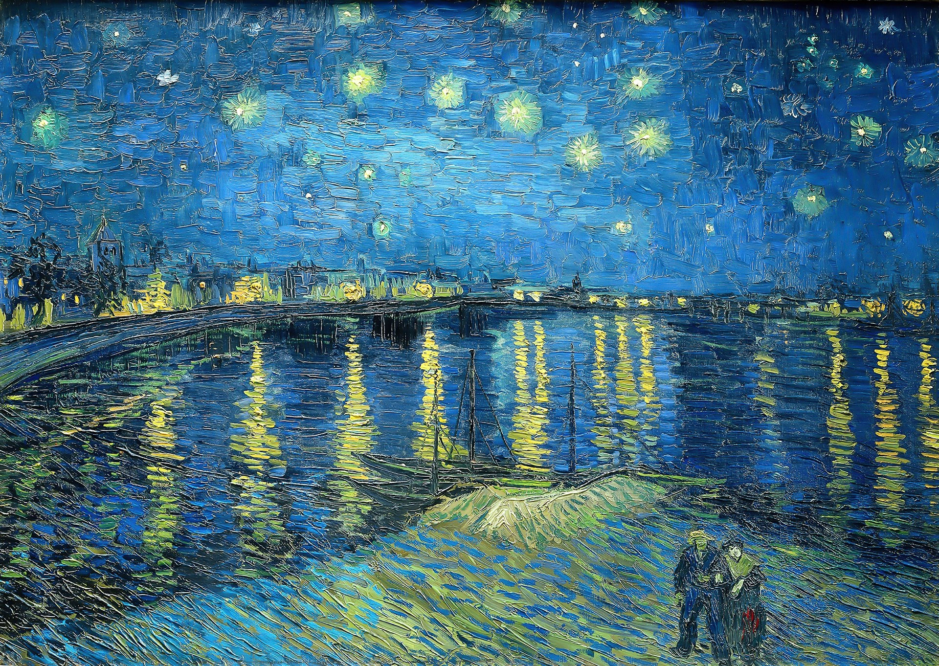 E-shop ENJOY Vincent Van Gogh: Hvězdná noc nad Rhonou 1000 dielov