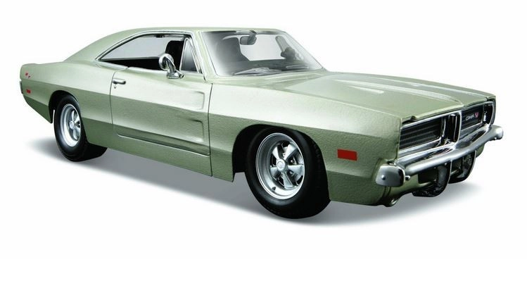 Maisto Dodge Charger R/T 1969 Stříbrný 1:25