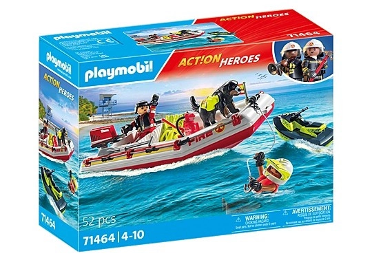 Playmobil 71464 Hasičský čln s vodným skútrom