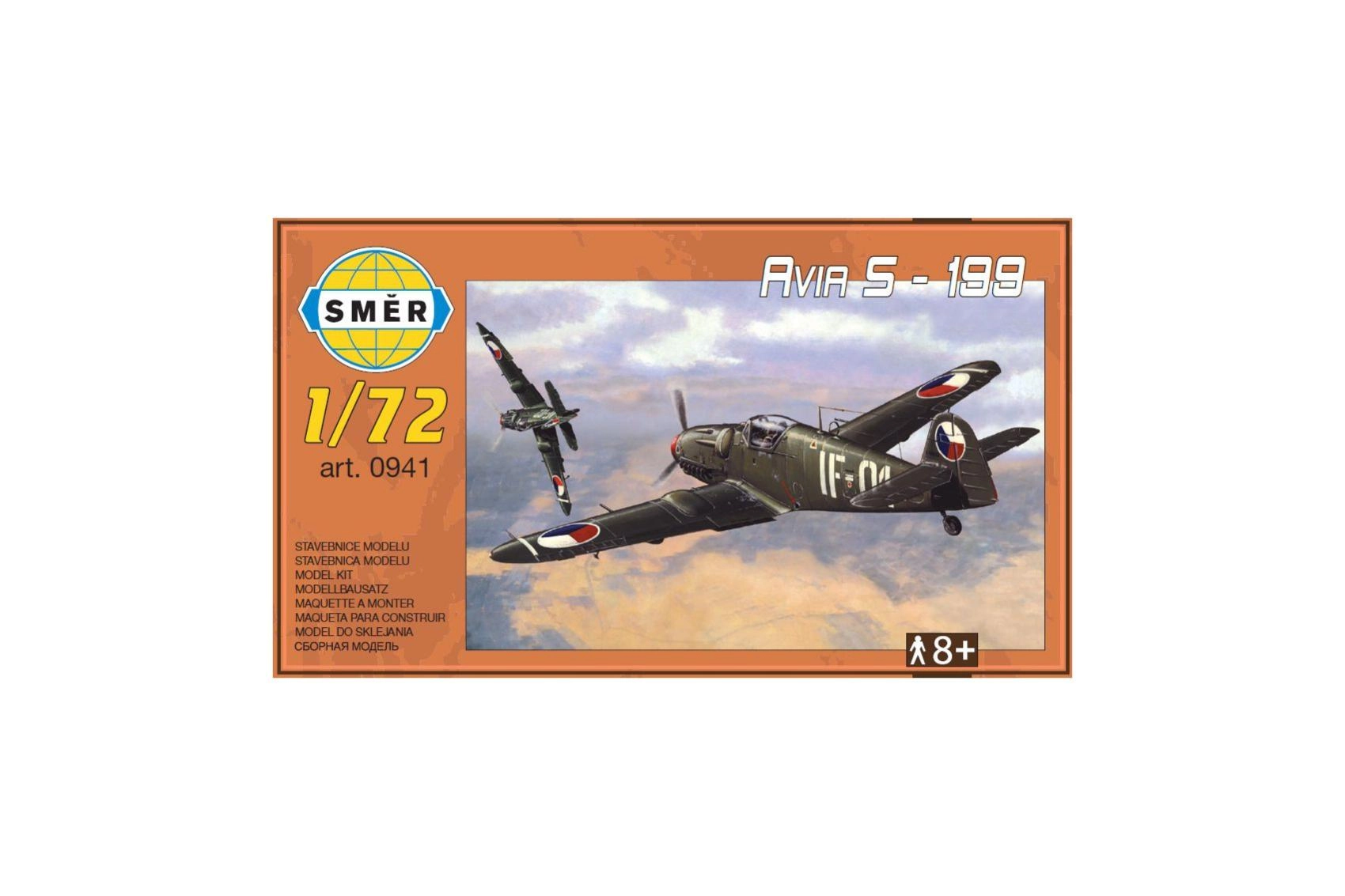 Plastový model lietadla AVIA S-199 1:72