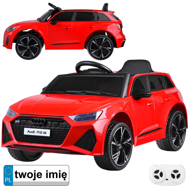 Elektrické auto pre deti Audi RS 6 – Červená
