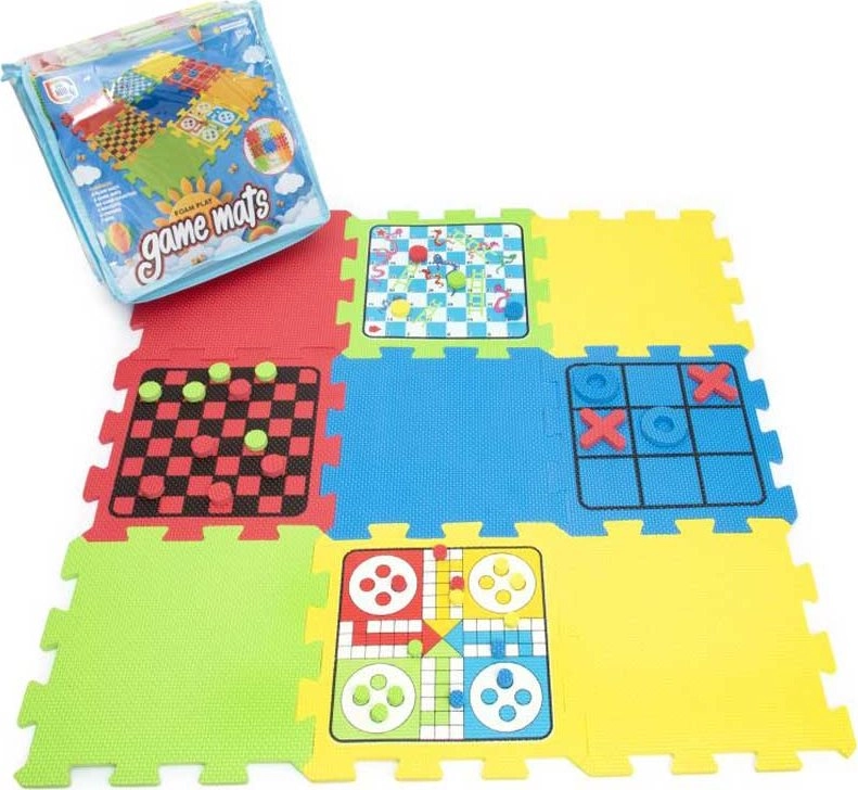 E-shop Penové puzzle so stolovými hrami 26,5 × 26,5 cm