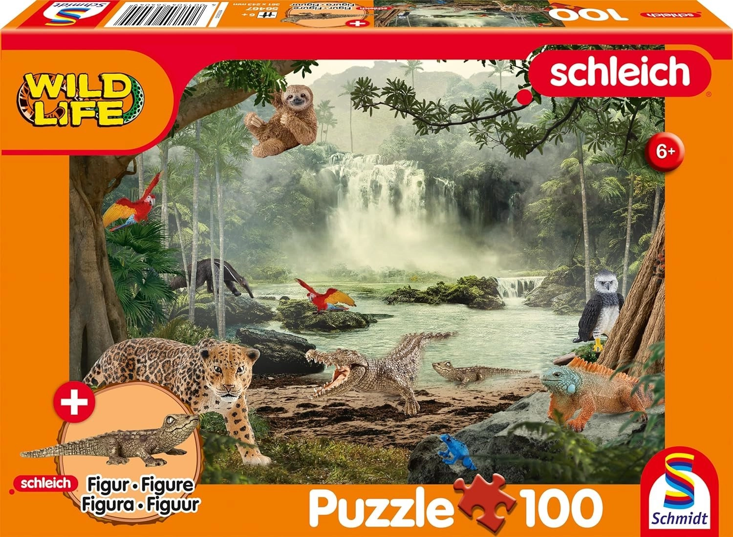 E-shop Schmidt Spiele Schleich Wild Life Im Regenwald detské s doplnkom 100 dielov