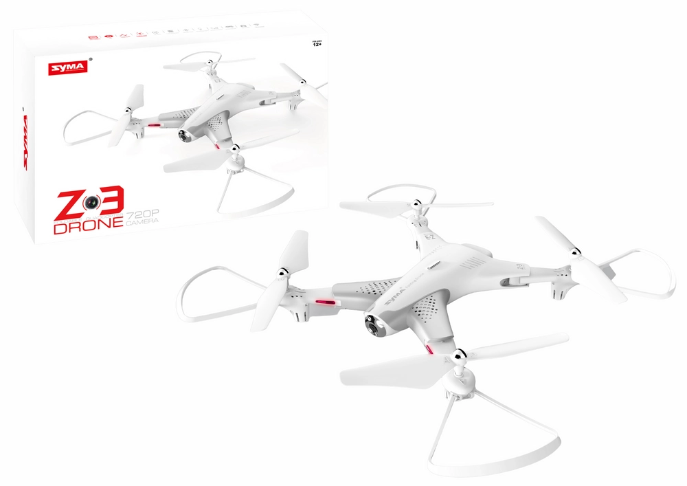 E-shop Biely skladací dron s kamerou 720P SYMA