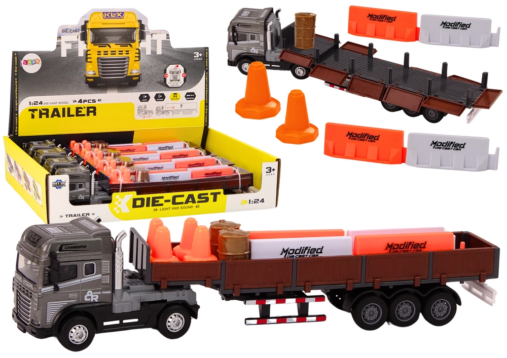 Model kamiónu s prívesom 1:24 s funkciami