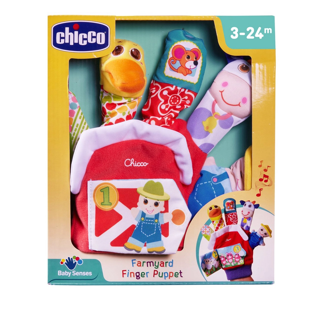 E-shop CHICCO maňuška na ruku so zvukmi Farma 3m+