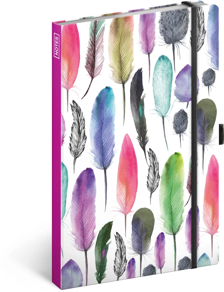 E-shop Baagl Notes Peříčka linkovaný 13 × 21 cm