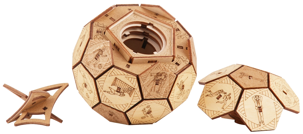 E-shop EscapeWelt 3D Dřevěná skládačka Quest Ball složená