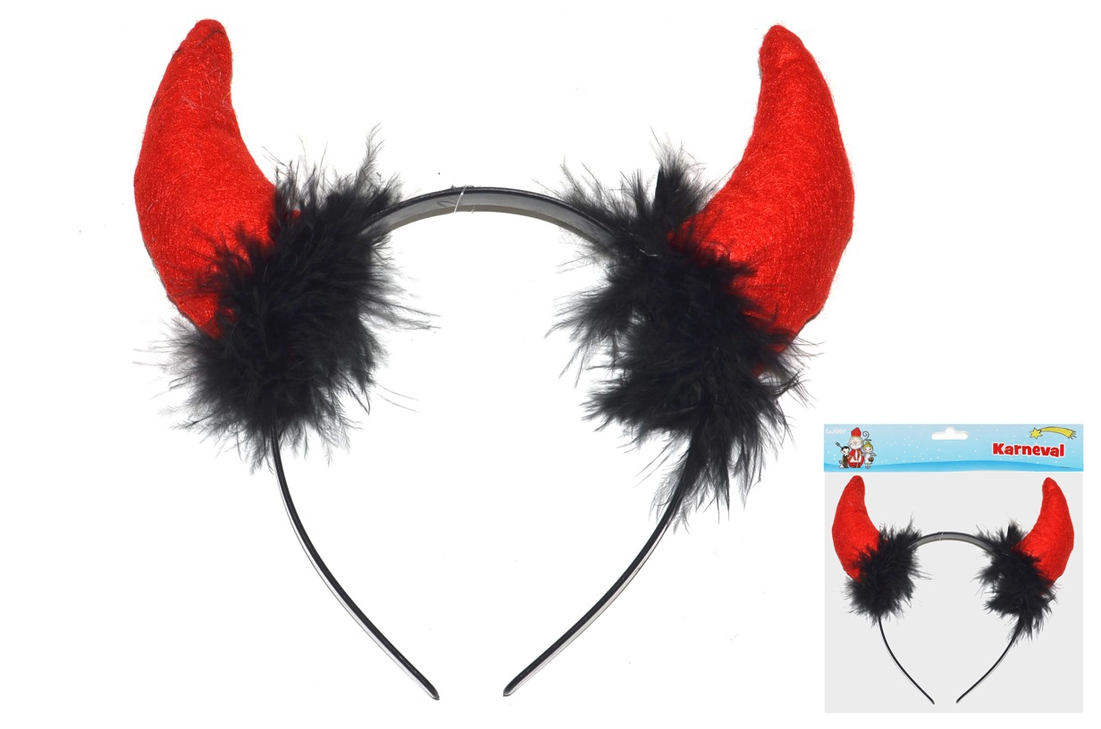 E-shop Čertovské rohy plast 11 5x21cm v sáčku