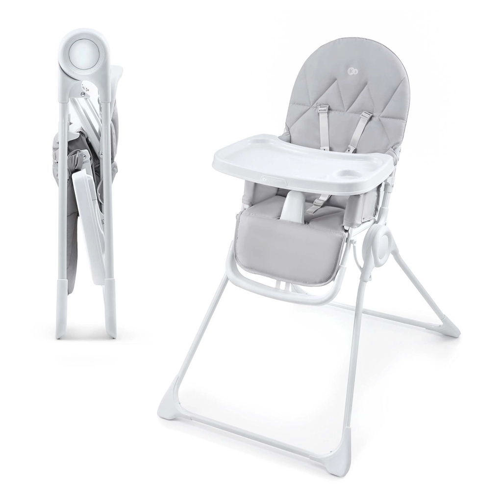 Jedálenská stolička Kinderkraft Binci light grey