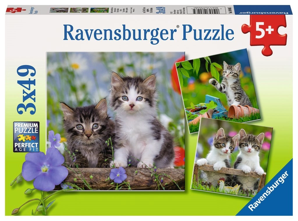 E-shop Ravensburger puzzle mačiatka 3×49 dielikov