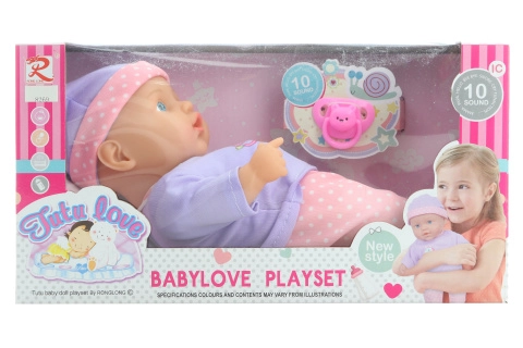 Bábätko so zvukmi a mäkkým telíčkom, 27 cm