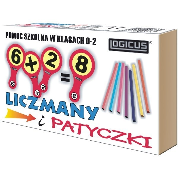 Počítadlo a drevené tyčinky na učenie čísel 0–20