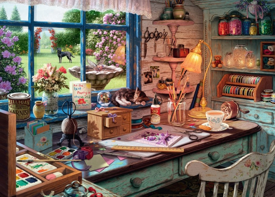 E-shop Ravensburger The Sewing Shed 1000 dielov