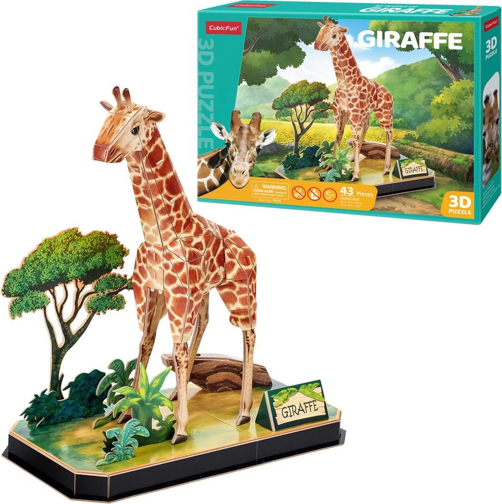 E-shop CubicFun 3D puzzle Žirafa 43 ks