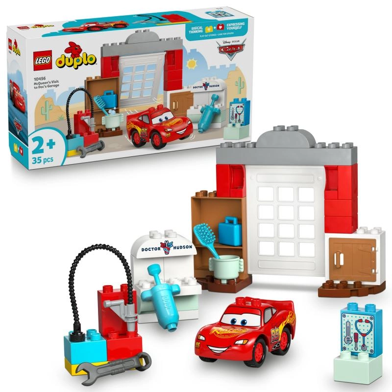 Lego Duplo Disney a Pixar Autá – návšteva Bleska McQueena v Burákovej dielni
