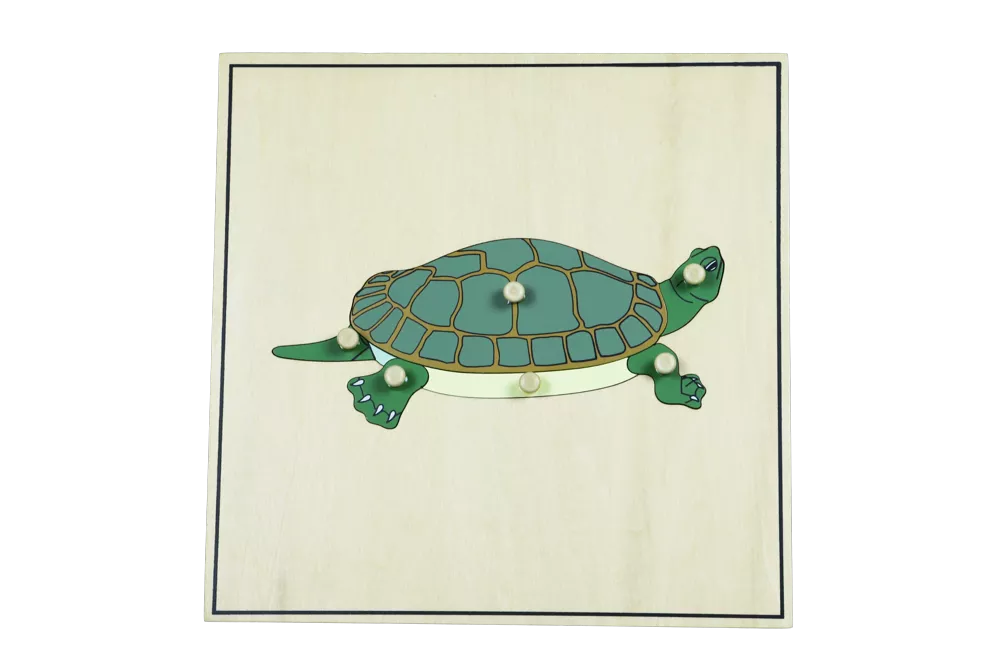 Puzzle s kostrou – korytnačka