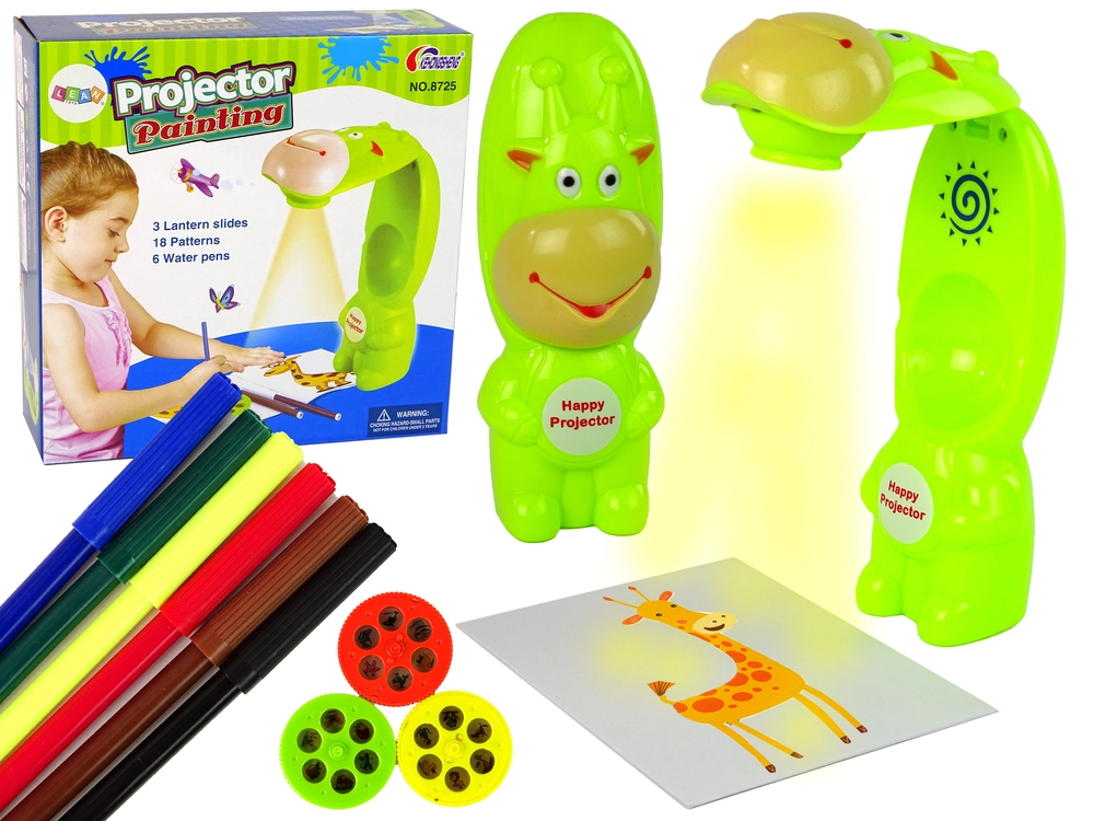 E-shop Lean Toys Detský projektor na kreslenie zelený