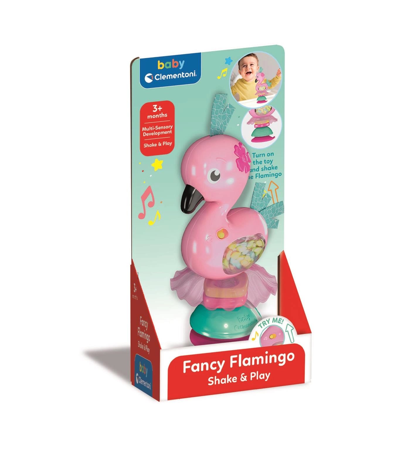 Clementoni Baby Hrkálka Módny Plameniak