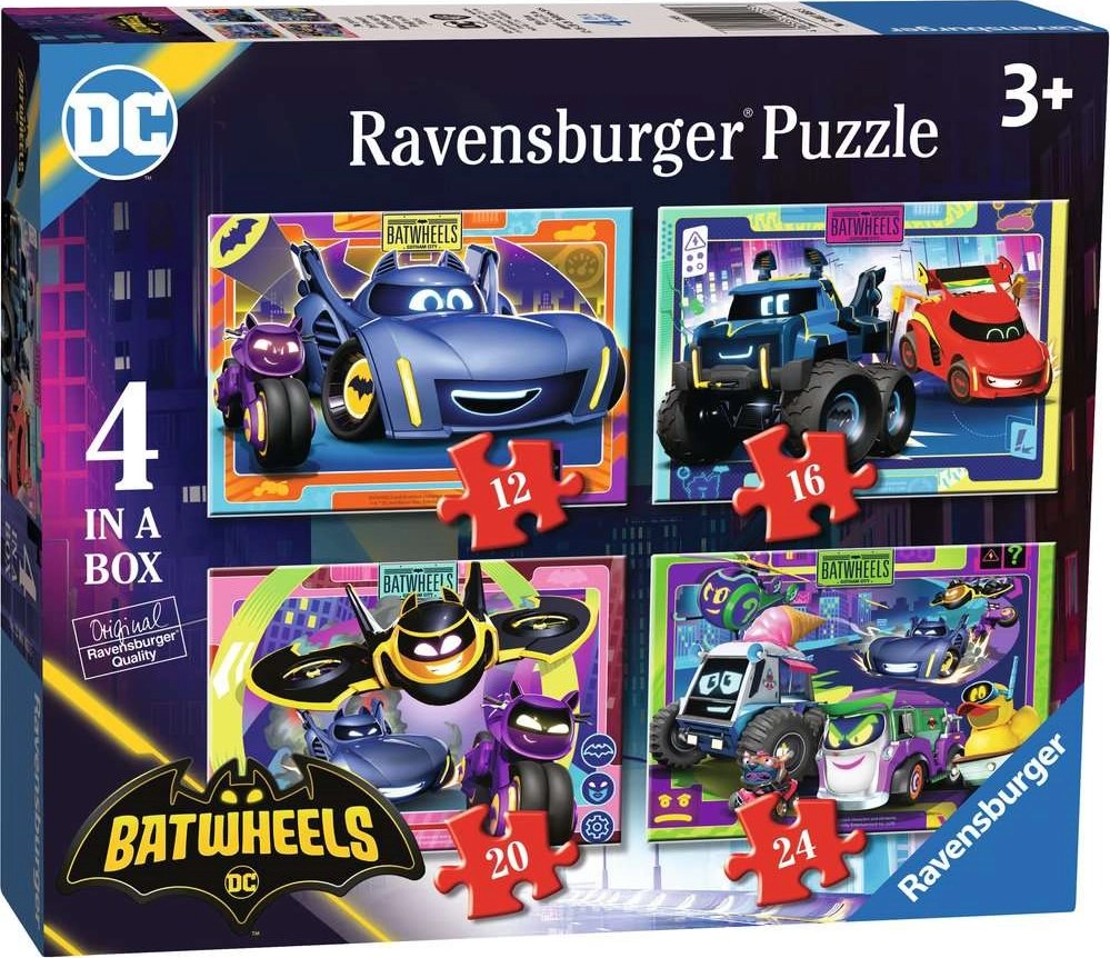 E-shop RAVENSBURGER Batwheels 4v1 12 16 20 24 dielov