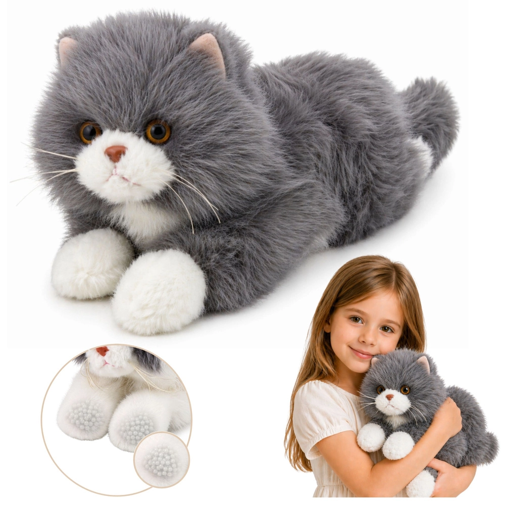 E-shop Plyšový perzský kocúr sivý 50 cm