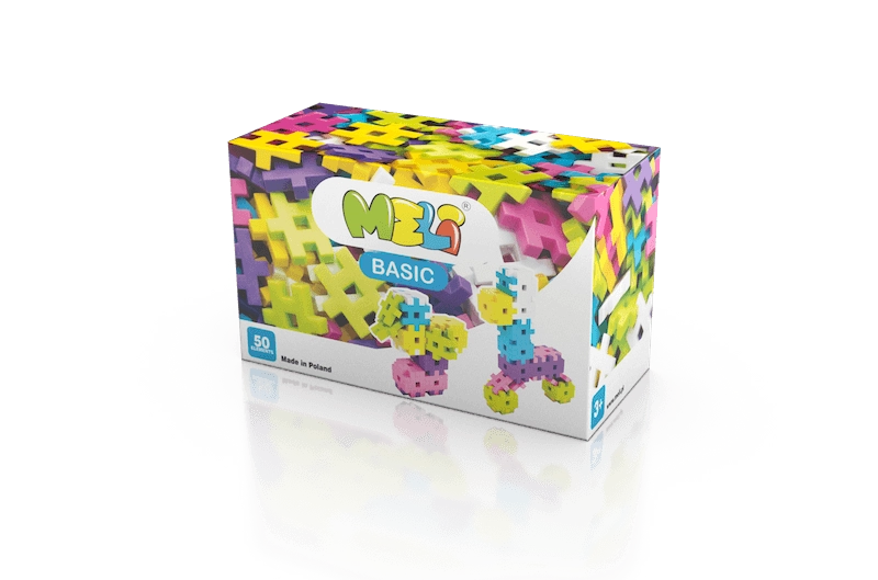 E-shop Stavebnica MELI Basic Pink 50 dielikov
