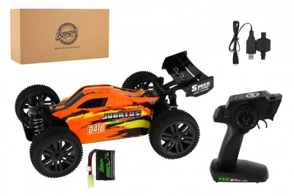 E-shop Teddies Auto RC Buggy Bonzai Jubatus off-road 30cm plastové oranžové 2,4GHz