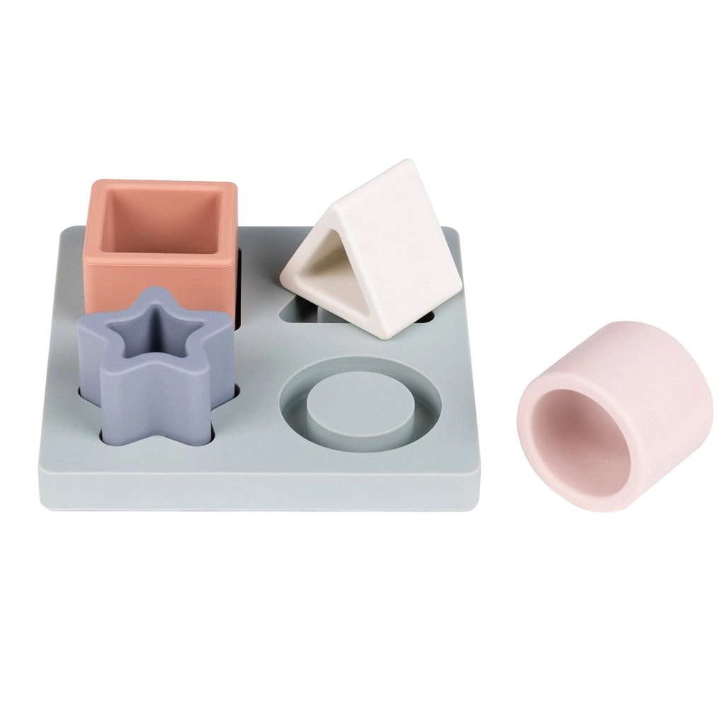 NATTOU Hračka vkladačka silikónová Light 12x12 cm Farba: Tmavá