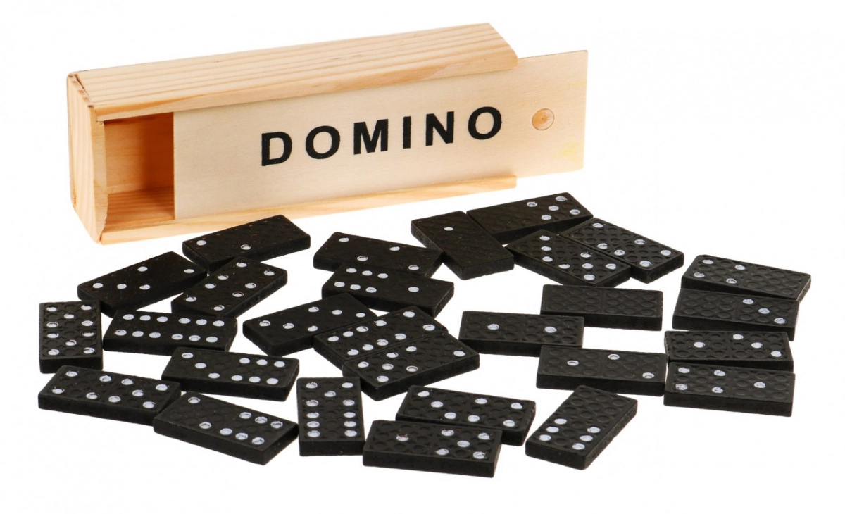 E-shop Drevené domino pre dospelých a deti od 3 rokov