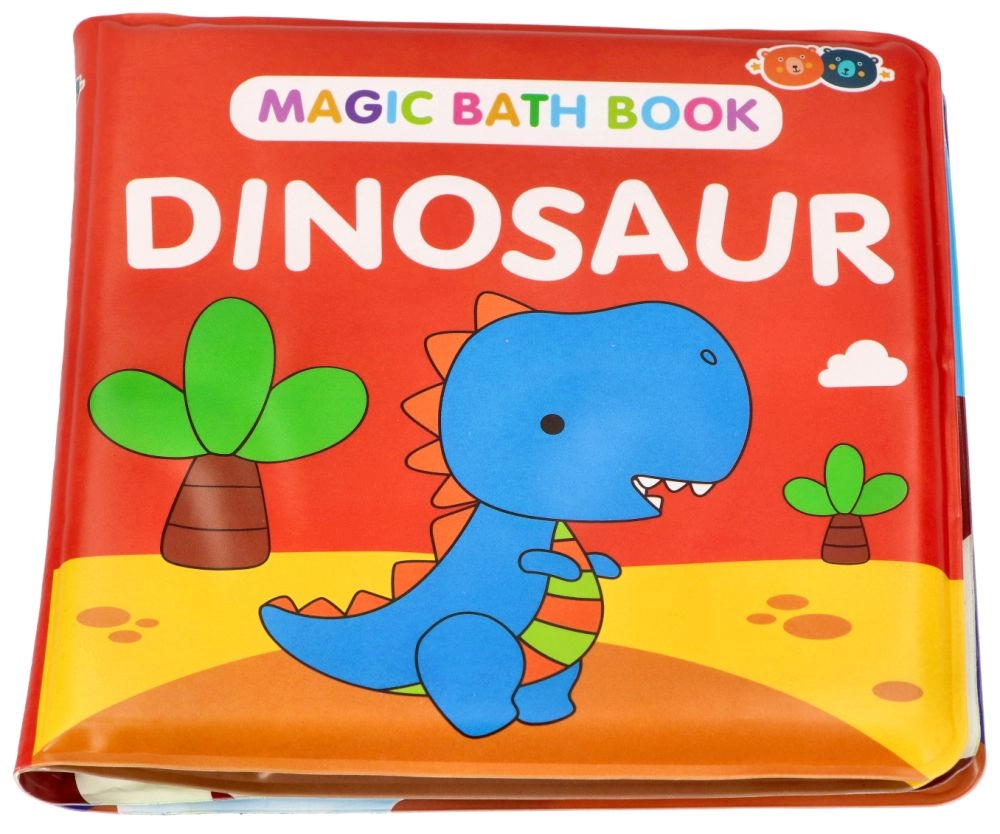 E-shop Barney&Buddy kúzelná knižka do vane Dinosaurus červená