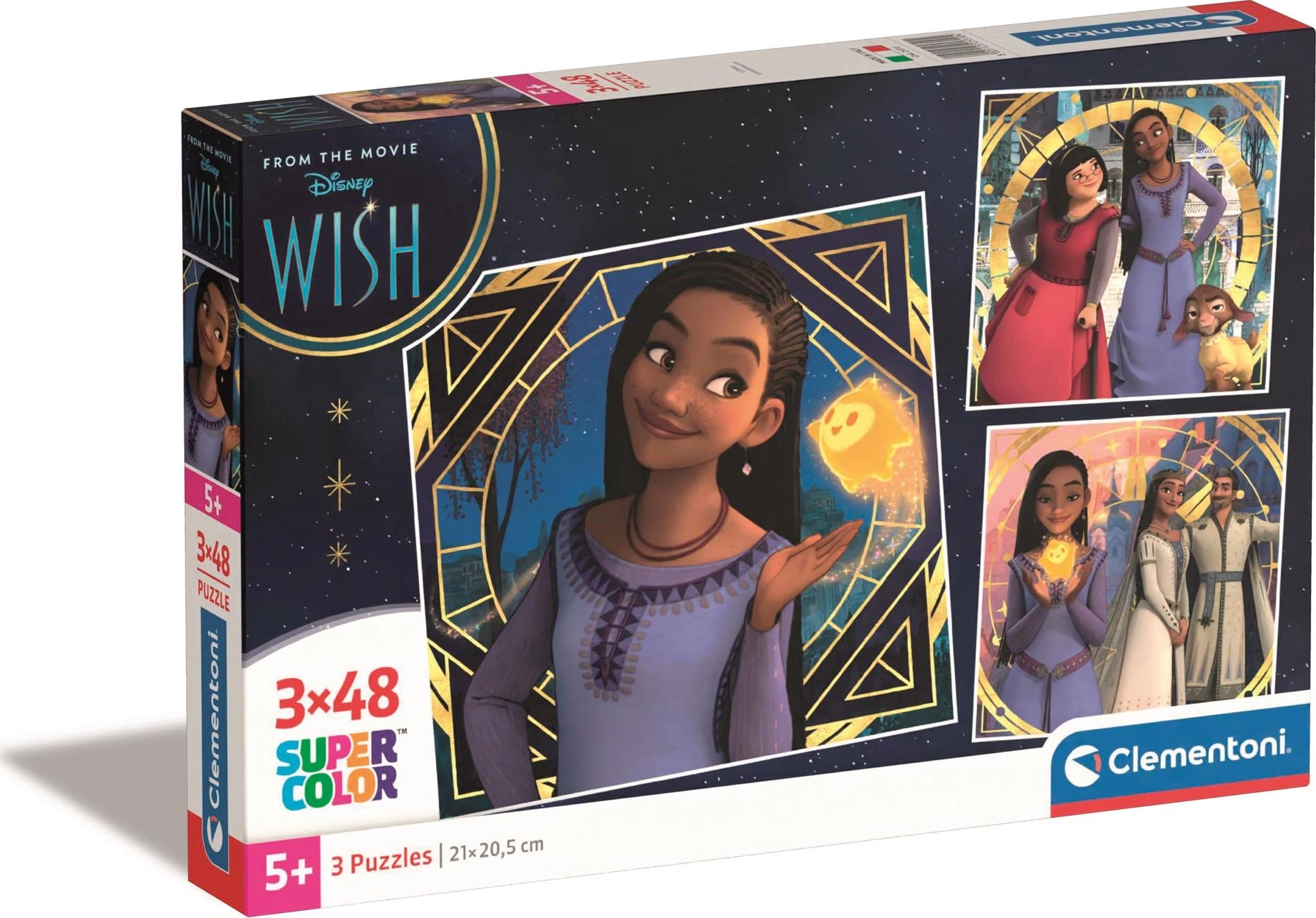 Puzzle 3x48 dielikov Square Disney Wish