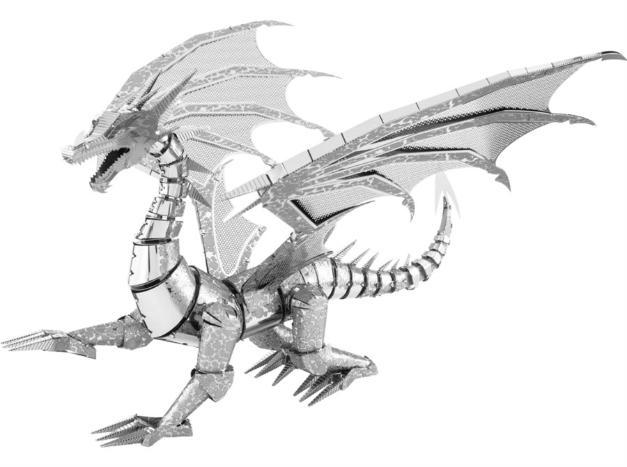 E-shop Metal Earth 3D Puzzle Big Silver Dragon Iconx 74 ks