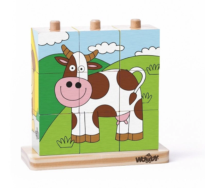 E-shop Drevené puzzle Farma s Kostičkami