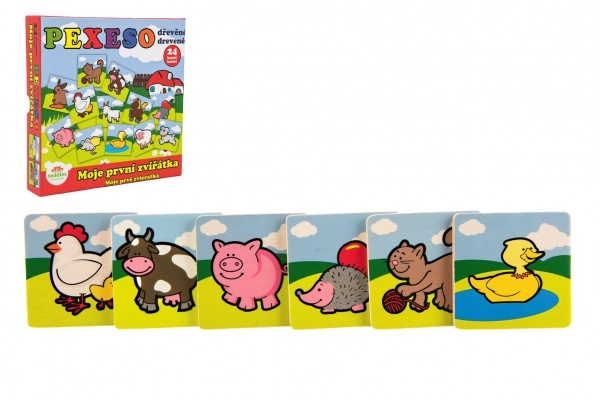 E-shop Teddies Pexeso dřevěné Moje první zvířátka